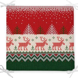 Vánoční podsedák s příměsí bavlny Minimalist Cushion Covers Merry Xmas