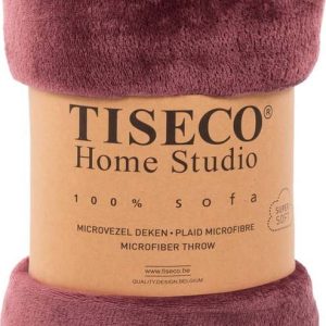 Vínový přehoz z mikroplyše na dvoulůžko 180x220 cm Cosy – Tiseco Home Studio