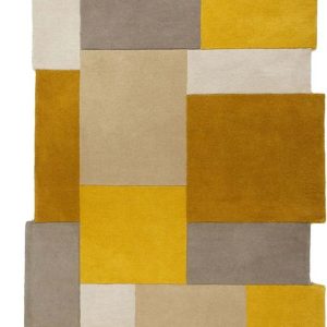 Žluto-béžový vlněný koberec Flair Rugs Collage