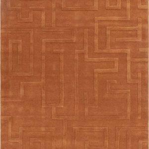 Vlněný koberec v cihlové barvě 200x290 cm Maze – Asiatic Carpets