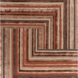 Vlněný koberec v cihlové barvě 200x300 cm Network Terracotta – Asiatic Carpets