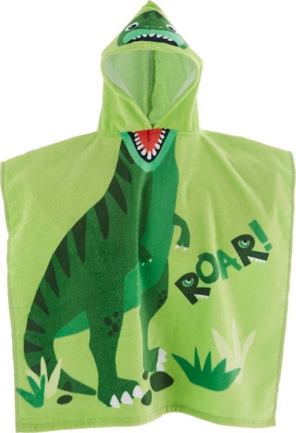 Zelené bavlněné dětské pončo Dinosaur – Catherine Lansfield