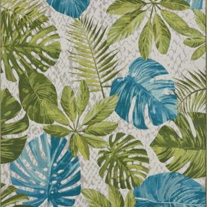 Zeleno-tyrkysový venkovní koberec 285x200 cm Flair - Hanse Home