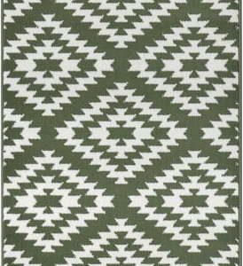 Zelený koberec běhoun 350x80 cm Nordic - Hanse Home