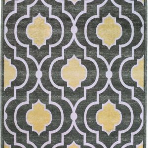 Žluto-šedý pratelný koberec 180x120 cm - Vitaus