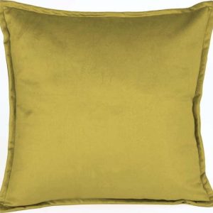 Žlutý sametový polštář Velvet Atelier Tercio 