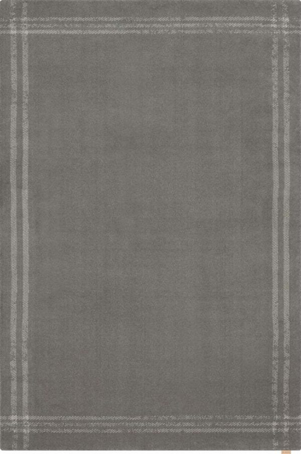 Antracitový vlněný koberec 200x300 cm Calisia M Grid Rim – Agnella