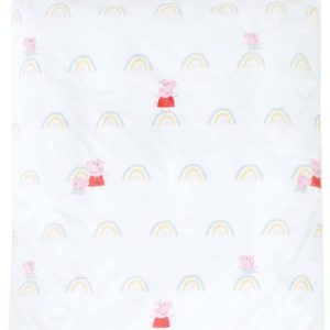 Bavlněné dětské povlečení do postýlky 100x135 cm Peppa Pig – Roba