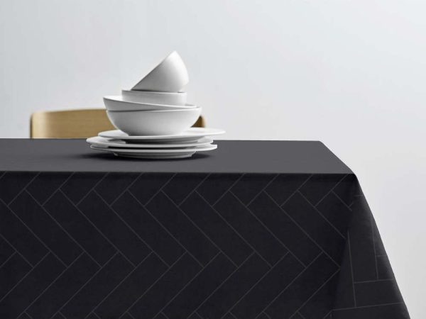 Damaškový ubrus ø 180 cm Tiles Damask – Södahl