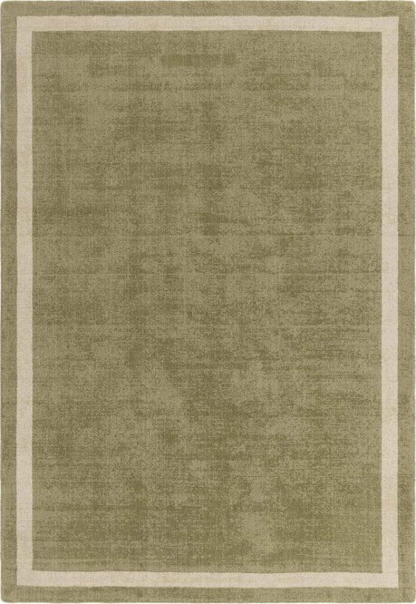 Khaki ručně tkaný vlněný koberec 160x230 cm Albi – Asiatic Carpets