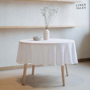 Lněný ubrus ø 150 cm – Linen Tales