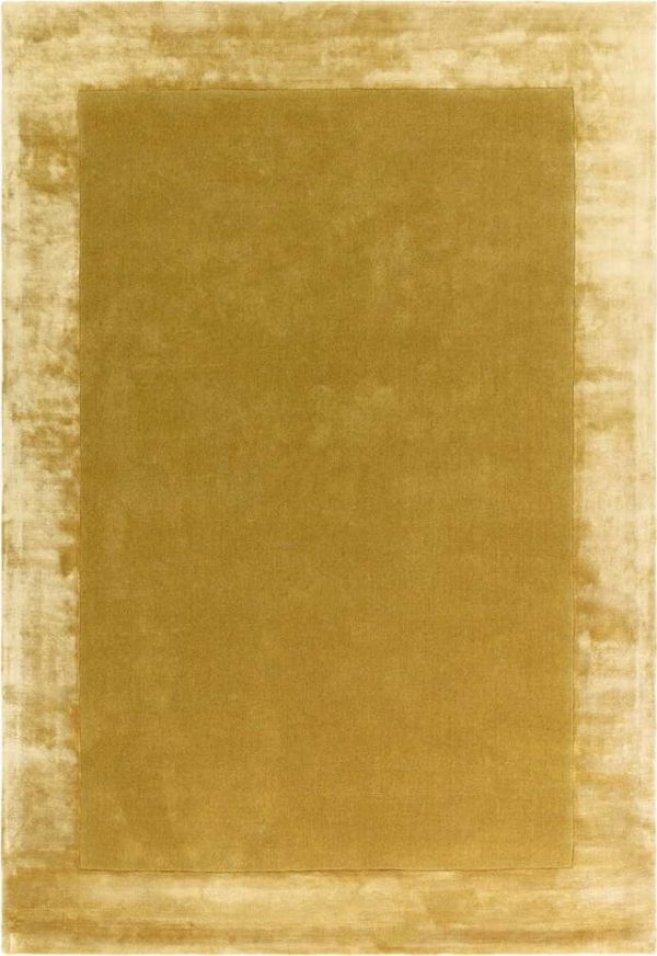 Okrově žlutý ručně tkaný koberec s příměsí vlny 80x150 cm Ascot – Asiatic Carpets