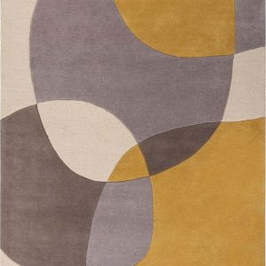 Okrově žlutý vlněný koberec 170x120 cm Glow - Flair Rugs