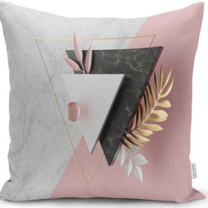 Povlak na polštář Minimalist Cushion Covers BW Marble Triangles