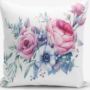 Povlak na polštář s příměsí bavlny Minimalist Cushion Covers Liandnse Special Design Flower
