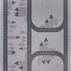 Šedý dětský koberec Ragami Roads