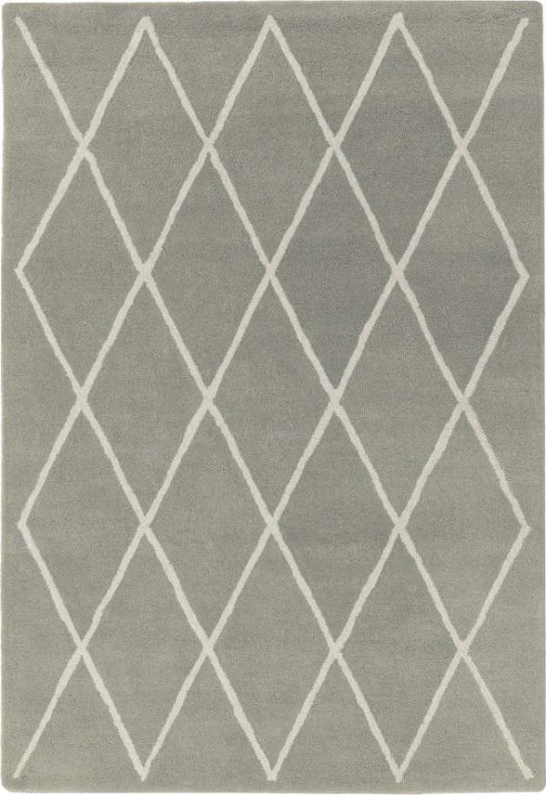 Šedý ručně tkaný vlněný koberec 80x150 cm Albany – Asiatic Carpets