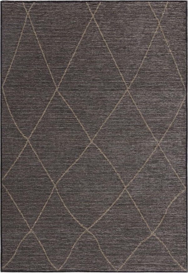 Tmavě šedý koberec s příměsí juty 160x230 cm Mulberrry – Asiatic Carpets