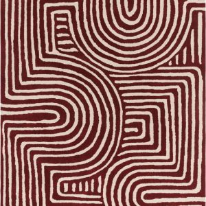 Vínový ručně tkaný vlněný koberec 120x170 cm Reef – Asiatic Carpets