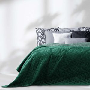 Zelený přehoz přes postel AmeliaHome Laila Jade
