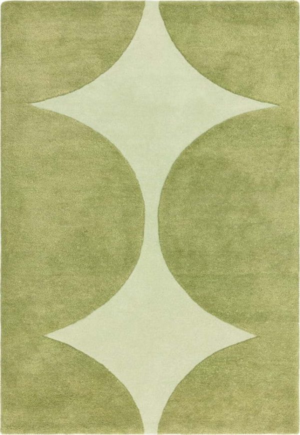 Zelený ručně tkaný vlněný koberec 120x170 cm Canvas – Asiatic Carpets