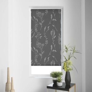 Antracitová textilní roleta 120x180 cm Forelista – douceur d'intérieur