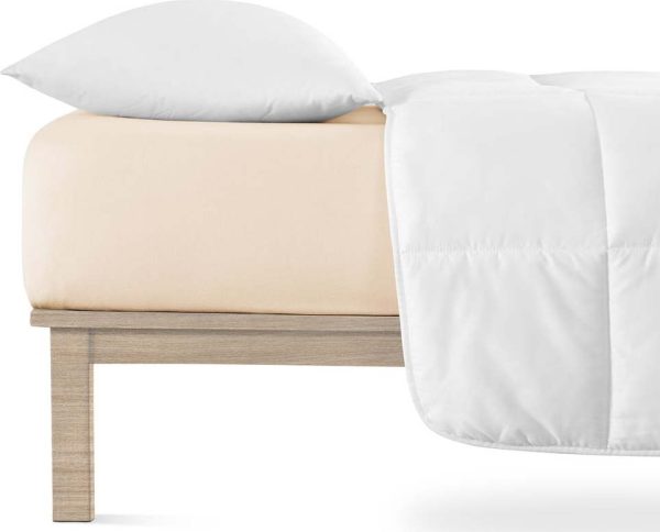 Béžové napínací prostěradlo jersey 160x200 cm Boxspring – Andrea Simone