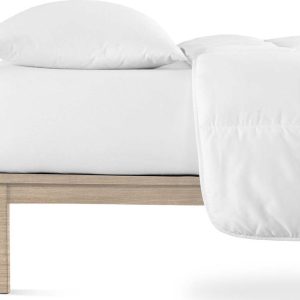 Bílé napínací prostěradlo jersey 200x220 cm Boxspring – Andrea Simone