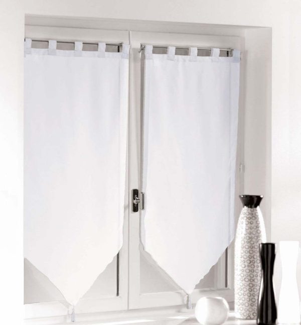 Bílé voálové záclony v sadě 2 ks 60x120 cm Voiline – douceur d'intérieur