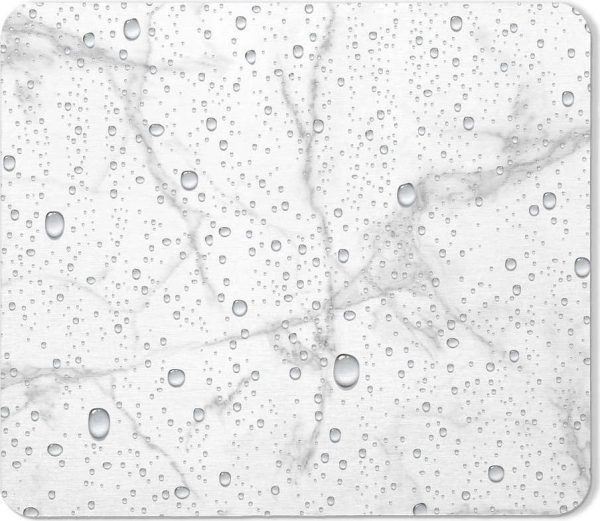 Bílo-šedá koupelnová předložka z křemeliny 35x45 cm Aqua – douceur d'intérieur