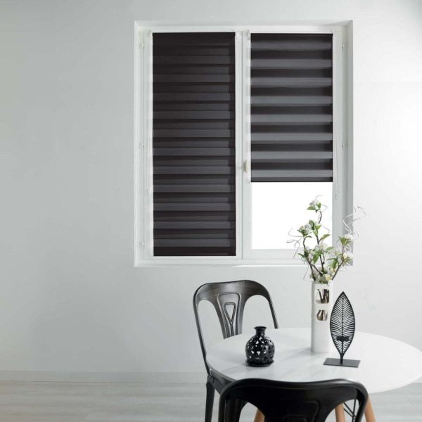 Černá textilní roleta den a noc 60x90 cm Daynight – douceur d'intérieur