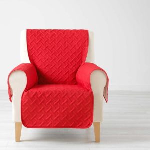 Červený ochranný potah na křeslo 165 cm Lounge – douceur d'intérieur