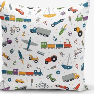 Dětský povlak na polštář Child Vehicles - Minimalist Cushion Covers