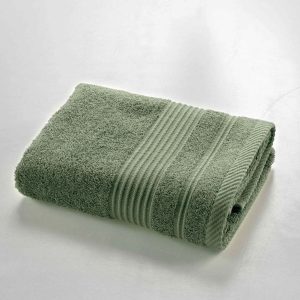 Khaki froté bavlněný ručník 50x90 cm Tendresse – douceur d'intérieur