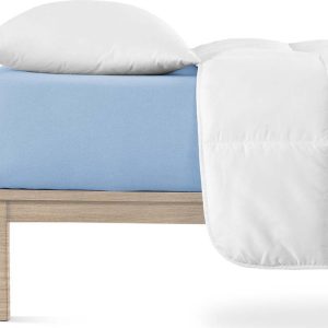 Modré napínací prostěradlo jersey 160x200 cm Boxspring – Andrea Simone