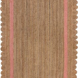 Ručně tkaný jutový koberec v růžovo-přírodní barvě 120x170 cm Grace – Flair Rugs