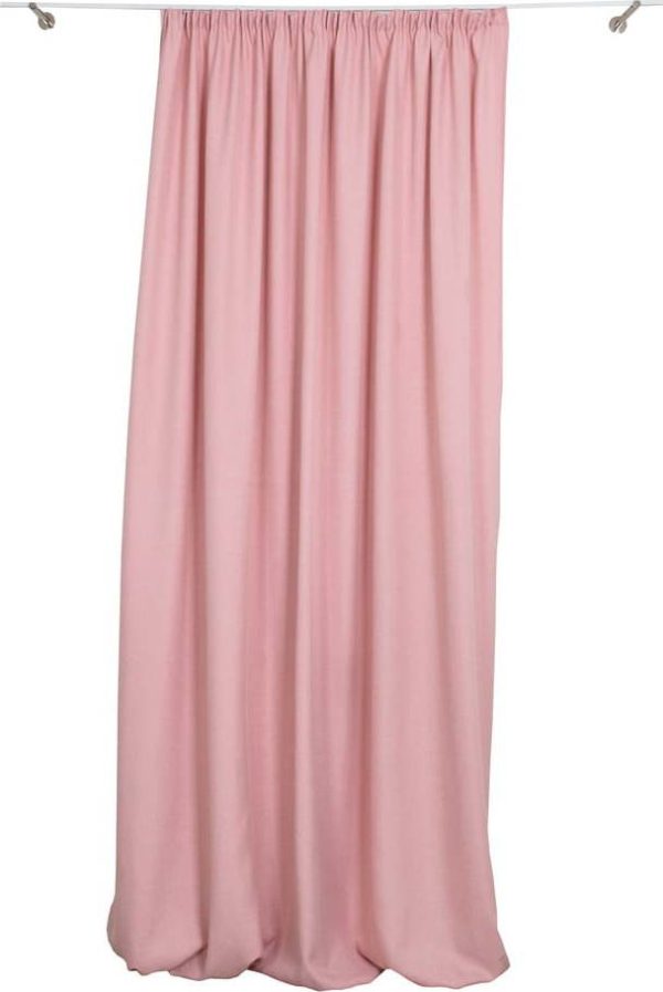 Růžový závěs 210x260 cm Britain – Mendola Fabrics