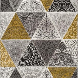 Šedo-žlutý koberec Universal Amy Grey