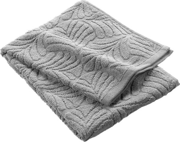 Šedý froté bavlněný ručník 50x90 cm Madeira – douceur d'intérieur