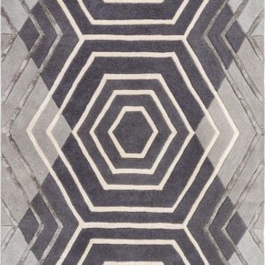 Šedý vlněný koberec Flair Rugs Harlow