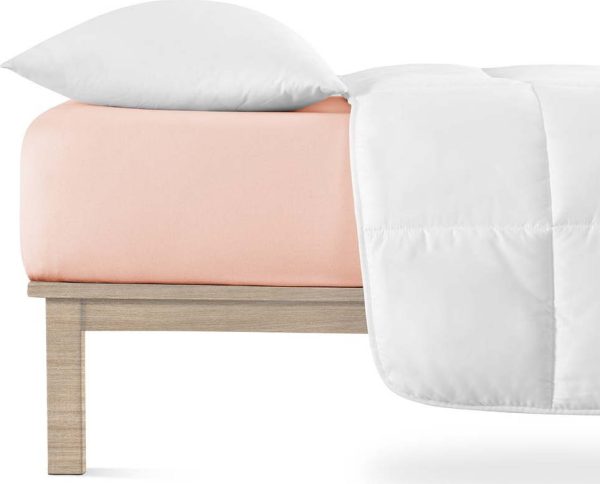 Světle růžové napínací prostěradlo jersey 200x200 cm Boxspring – Andrea Simone