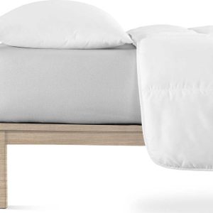 Světle šedé napínací prostěradlo jersey 180x200 cm Boxspring – Andrea Simone