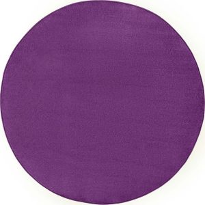 Tmavě fialový kulatý koberec ø 200 cm Fancy – Hanse Home