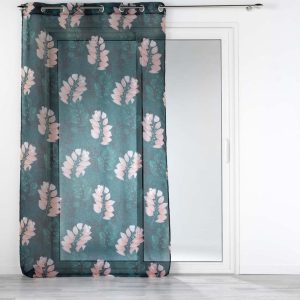 Tmavě zelená voálová záclona 140x280 cm Belline – douceur d'intérieur
