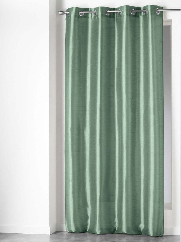 Zelený saténový závěs 140x240 cm Shana – douceur d'intérieur
