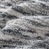 Bielastické potahy OCEANO NOVÉ šedo-modré dvojkřeslo s dřevěnými rukojeťmi (š. 80 - 140 cm) - Image 2