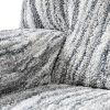 Bielastické potahy OCEANO NOVÉ šedo-modré dvojkřeslo s dřevěnými rukojeťmi (š. 80 - 140 cm) - Image 4