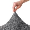 Bielastické potahy VITTORIA šedá dvojkřeslo s dřevěnými rukojeťmi (š. 80 - 140 cm) - Image 3