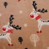 Ložní povlečení z mikroplyše RUDOLF oříšková - Image 3