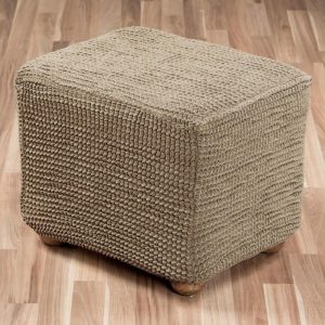 Super strečové potahy GLAMOUR oříškové taburet (40 - 60 cm)